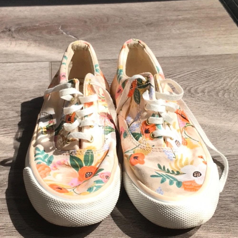Rifle paper co x Keds lace up shoe